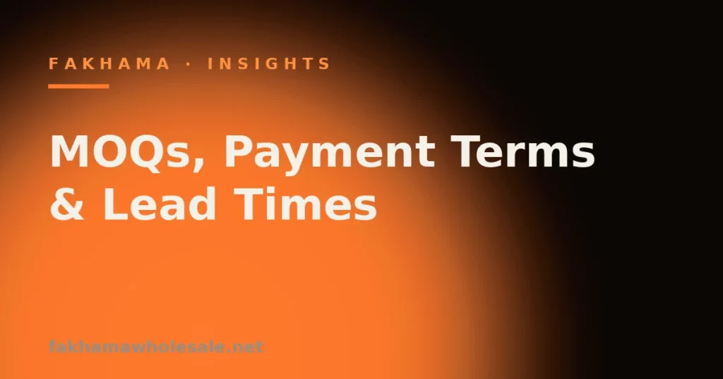 Tobacco Wholesale MOQs, Payment Terms and Lead Times: A B2B Buyer’s Guide