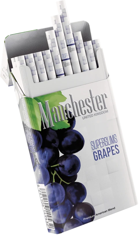 Manchester Super Slim Fruity Grape pack