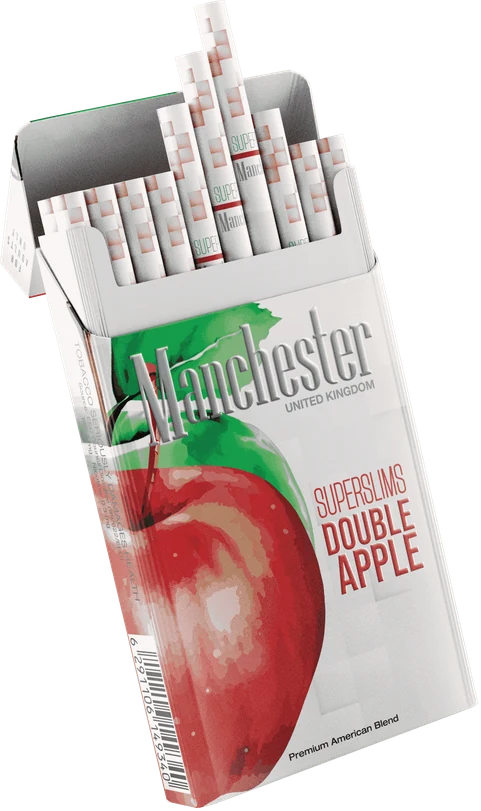 Manchester Super Slim Fruity Double Apple pack