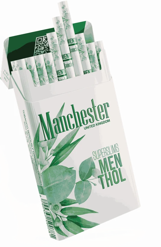 Manchester Super Slim Core Menthol pack