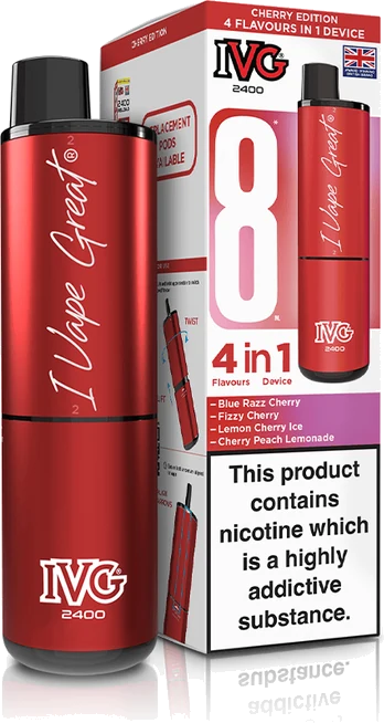 E-Cigarettes & Vape IVG 2400 4in1 Cherry