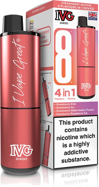 E-Cigarettes & Vape IVG 2400 4in1 Strawberry