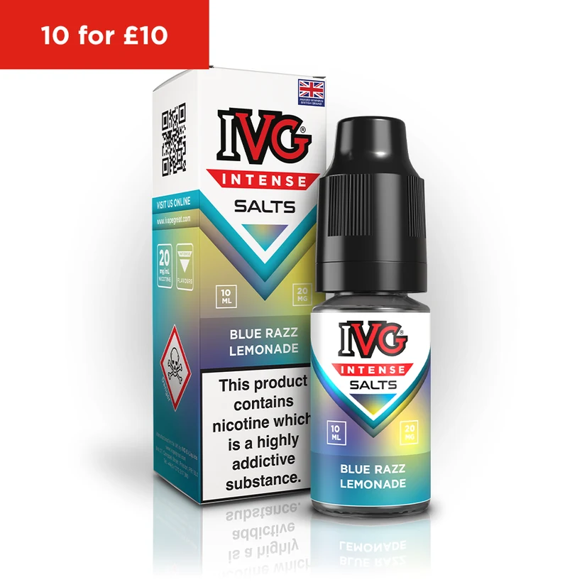E-Cigarettes & Vape IVG Intense Salts Blue Razz Lemonade
