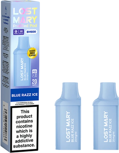 E-Cigarettes & Vape Lostmary bm600 Blue Razz Ice